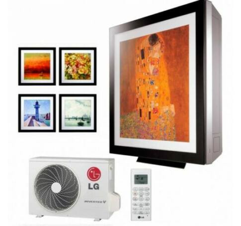 LG A09FT ArtCool Gallery cserélhető képes oldalfali inverteres split klíma 2,5 kW
