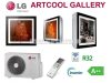 LG klíma A09FT ArtCool Gallery cserélhető képes oldalfali inverteres split klíma 2,5 kW