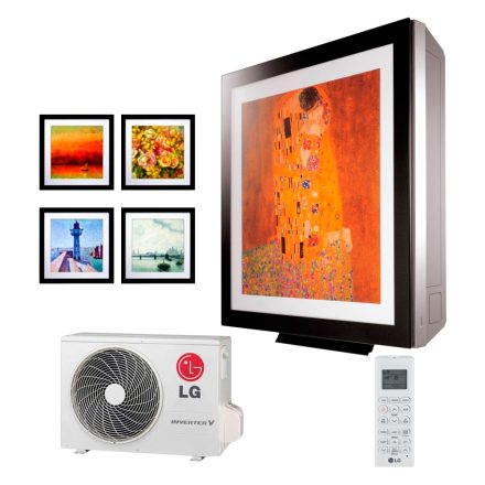LG klíma A12FT ArtCool Gallery cserélhető képes oldalfali inverteres split klíma 3,5 kW + Ajándék 3m klímacső!