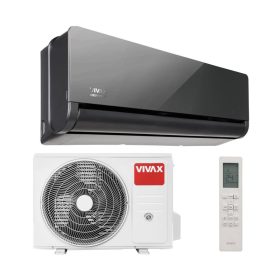 Vivax ACP‑12CH35AEHI+ 3,5 kW H‑Design split klíma tükör-szürke előlappal, R32 gázzal, A+++/A++ energiaosztállyal, fűtésre optimalizált, WiFi-ready