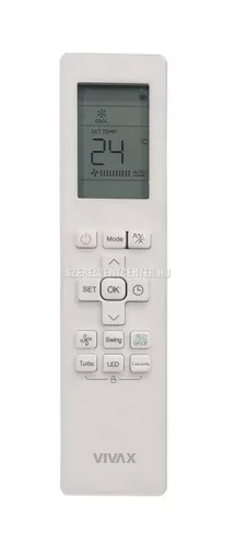 Vivax H+ Design Fehér 3,5kW ACP-12CH35AEHI+ oldalfali split klíma, fűtésre optimalizált,  A+++, -25°C-ig fűtés