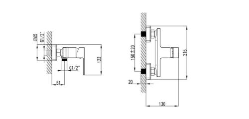  WELLIS MAMBA zuhany csaptelep, (ACS0273)