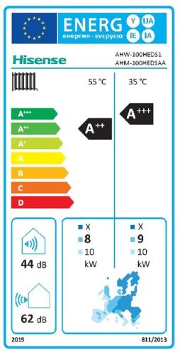 Hisense Hi-Therma AHW-100HEDS1/AHM-100HEDSAA 10kW split hőszivattyú, 3 fázisú, R32