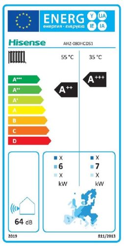 Hisense Hi-Therma AHZ-080HCDS1 8kW monoblokk hőszivattyú, 1 fázisú, R32