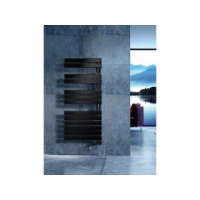   AREZZO DESIGN HORIZONT BLACK törölközőszárítós radiátor, 1355×550