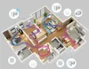 HOLTOP/AIRWOODS AV-TTW6-W SH7IE PRO ISO egyhelyiséges hővisszanyerős szellőztető automata zsaluval, WiFi, kültéri hangcsillapító elemmel