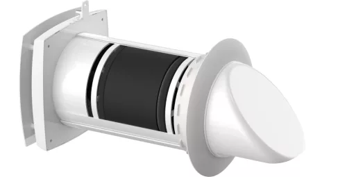 HOLTOP/AIRWOODS AV-TTW6-W SH7IE PRO ISO egyhelyiséges hővisszanyerős szellőztető automata zsaluval, WiFi, kültéri hangcsillapító elemmel