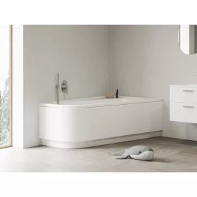 Chrome akrilkád 160x105 jobbos, fehér