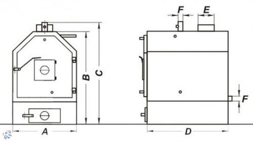 Calor SZB 40 40 Kw-os Bálaégető Kazán