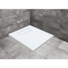 Doris C lapos szögletes fehér zuhanytálca 90x90 fehér