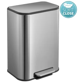 Soft Close szemetes 12l. matt rozsdamentes