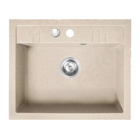    FERRO MEZZO II gránit mosogató 48/58, homokszín (DRGM1/48/58SA)