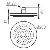  FERRO RONDO fejzuhany, 20 cm DSN01