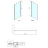 POLYSAN EASY LINE oldalfal, 900mm, transzparent üveg EL3315