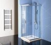 SAPHO POLYSAN EASY LINE szögletes zuhanykabin, 90×90, transzparent üveg EL5115