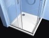 SAPHO POLYSAN EASY LINE szögletes zuhanykabin, 90×90, transzparent üveg EL5115