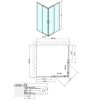 SAPHO POLYSAN EASY LINE szögletes zuhanykabin, 90×90, transzparent üveg EL5115