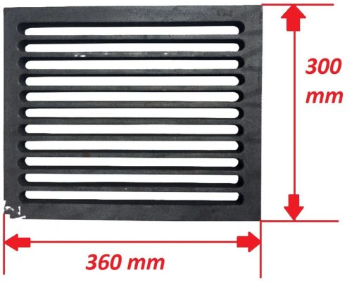 FK-8 rostély 300x360x20 mm, celsius kazánhoz