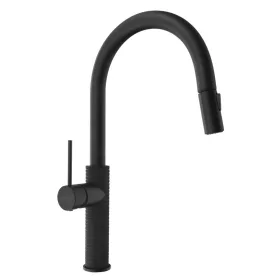 FLAWO mosogató-csaptelep. matt fekete