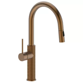 FLAWO mosogató-csaptelep. matt réz