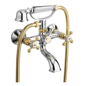   REITANO ANTEA Kádtöltő csaptelep. zuhanyszettel. króm/arany