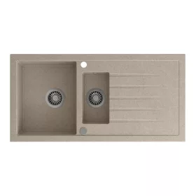Gránit mosogató. gyümölcsmosóval. 96x48cm. beige