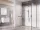 Walk-In Corner Szett 110x80, zuhanykabin fekete+transparent