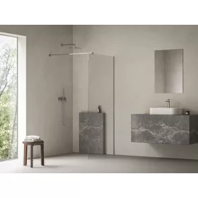 Walk-In Air Wall 110 zuhanykabin krómhatású+transparent