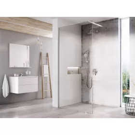   Walk-In Wall Szett 120, zuhanykabin krómhatású+transparent