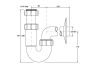McAlpine mosdó csőszifon 1-1/4x32mm HC4PF-32L