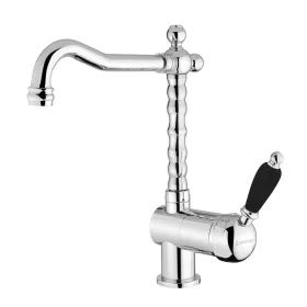 KIRKÉ WHITE Mosogató-csaptelep. fehér karral. króm