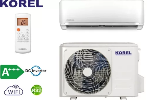 Korel Optimus Plus KMA32-09FNX-G/FN8-G, mono split klíma oldalfali szett, 2.6kW, WIFI, csepptálca és karterfűtéssel