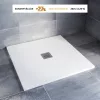 Kios SEw C szögletes lapos zuhanytálca 90x90 fehér, ajándék szifonnal