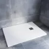 Kios SEw F szögletes lapos zuhanytálca 120x90 fehér, ajándék szifonnal