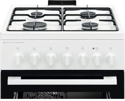 Electrolux LKK560011W kombinált fehér tűzhely, SteamBake, AirFry, Grill funkció