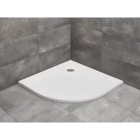   Zantos A íves lapos zuhanytálca 90x90 fehér, ajándék szifonnal