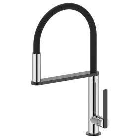 NIMOA mosogató-csaptelep. króm/matt fekete