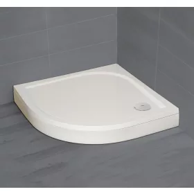   Paros A íves zuhanytálca előlappal 80x80 fehér, ajándék szifonnal