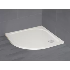   Paros A lapos íves zuhanytálca 90x90 fehér, ajándék szifonnal