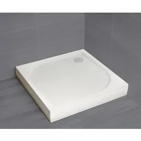   Paros C szögletes zuhanytálca előlappal 80x80 fehér, ajándék szifonnal