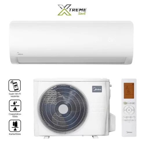 Midea Xtreme Save MG2X-09-SP 2,6kW oldalfali split klíma, Fűtésre optimalizált