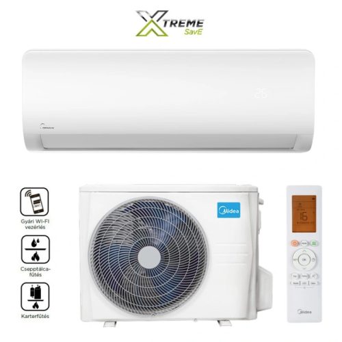 Midea Xtreme Save MG2X-12-SP 3,5kW oldalfali split klíma, Fűtésre optimalizált