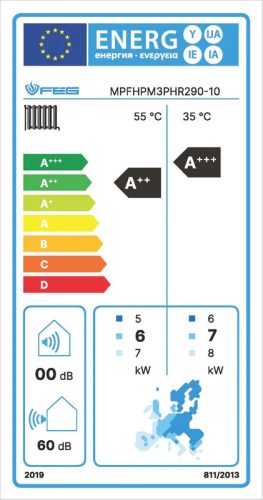 FÉG monoblokk levegő-víz hőszivattyú, 10kW, R290, 3 fázis (MPFHPM3PHR29010)