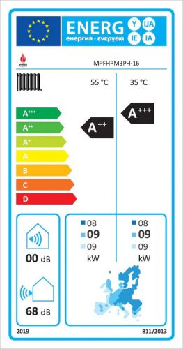FÉG monoblokk levegő-víz hőszivattyú, 16kW, R32, 3 fázis (MPFHPM3PHR32-16)
