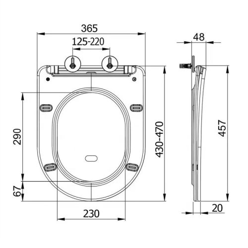 PACO SLIM SOFT CLOSE WC ülőke PCS1012