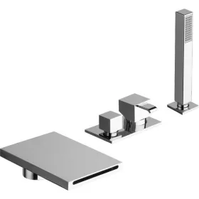   QM 3 részes kádperemre szerelhető kádtöltő csaptelep. ANTICALC kézizuhannyal. FOLLOW ME rendszerrel. kádbeömlővel. króm