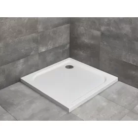   Delos C szögletes lapos zuhanytálca 90x90 fehér ajándék szifonnal