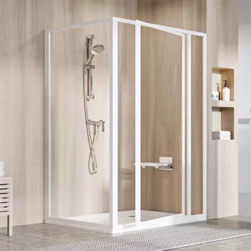 RAVAK SUPERNOVA SDOP white kifelé nyíló zuhanyajtó, 90 cm SDOP-90