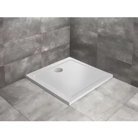  Doros Stone C szögletes lapos fehér zuhanytálca 90x90 fehér