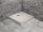 Doros Stone C szögletes beige zuhanytálca előlappal 90x90 beige, ajándék szifonnal